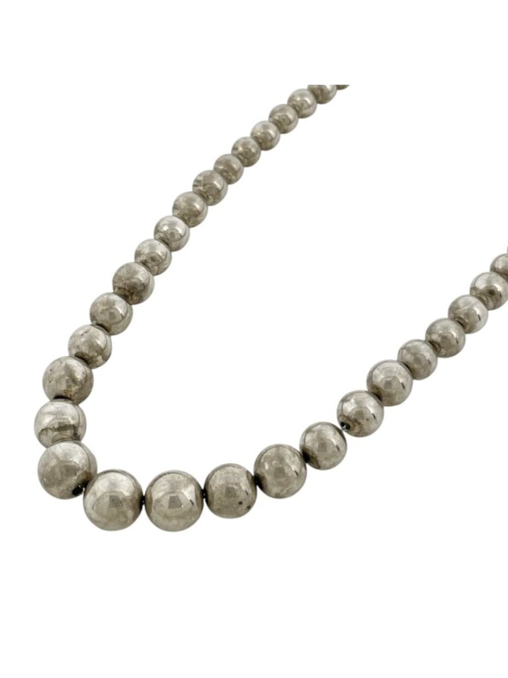 Tiffany & Co Necklace Ball Chain Graduated Choker 925 Sterling Silver